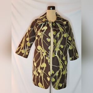 Bently A. Chic Brown Floral Women's Jacket